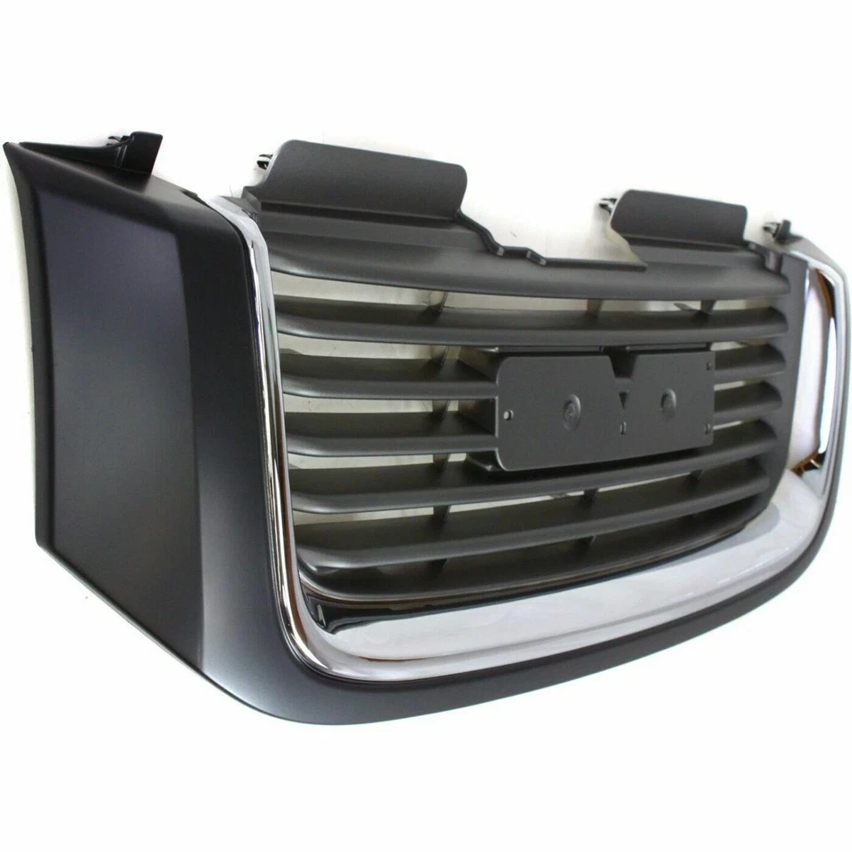 Fits 2002-2009 GMC Envoy 2002-2006 Envoy XL Front Grille Black With Chrome Trim Foto 3 de 4