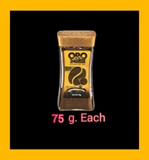 Oro 24 Kilates Café Microesferas Instant Coffee w/Microspheres 75g each 