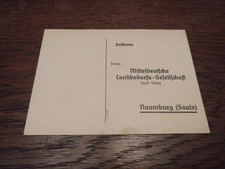 alter Brief Postkarte Naumburg Werbung Reklam...