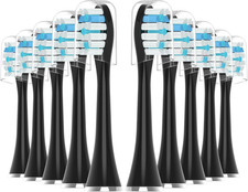 Replacement Toothbrush Heads 10 Pack Compatible with Aquasonic