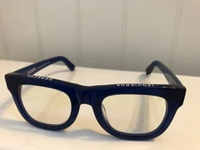 Caddis The D28 0.00 Readers  Wembley Blue Eyeglasses 50-22-145 w Case