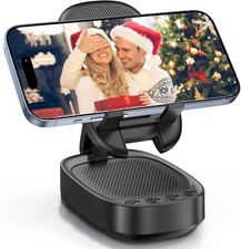 Cell Phone Stand with Wireless Bluetooth Speaker, Unique Gifts for Black