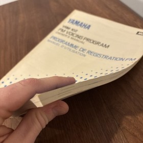 YAMAHA MSX FM Voicing Program YRM-102 owners manual L5