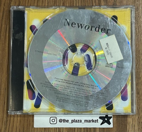New Order - Fine Time UK CD Single Factory Records 1988 Rare ...