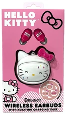Sanrio Hello Kitty Bluetooth Wireless Earbuds w/ Rotating Face Charging Case NIB