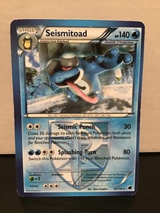 seismitoad pokemon card value Colorless Hyper Voice (160) Weakness Grass ×2 Resistance None None Retreat Cost Seismitoad - 117/236 (CEC) Rare