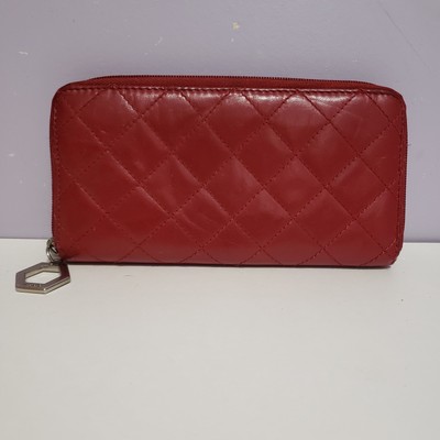 Hype Red Zip Around Women's Wallet 7.5''×4''