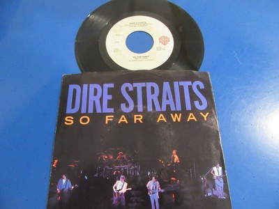 80's 45 RPM Vinyl Record DIRE STRAITS / So Far Away / Picture Sleeve