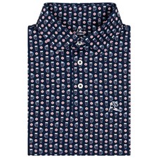 Rhoback The Ballgame Men's Short Sleeve Performance Polo Size Medium