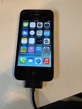 Apple Iphone 4 Black 6GB Initially AT T Locked Fairly Good Condition
