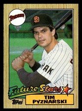 1987 Topps #429 Tim Pyznarski Rookie Card San Diego Padres. rookie card picture