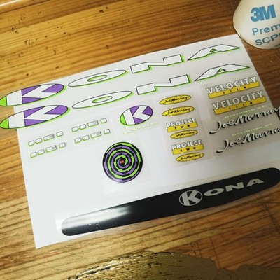Kona Hei Hei Joe Murray 1991 Decal Set Vinyl Stickers Stickers ステッ