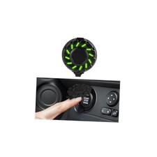 Car Push Start Button Cover, Luminous Vehicle Engine Start Stop Button Black