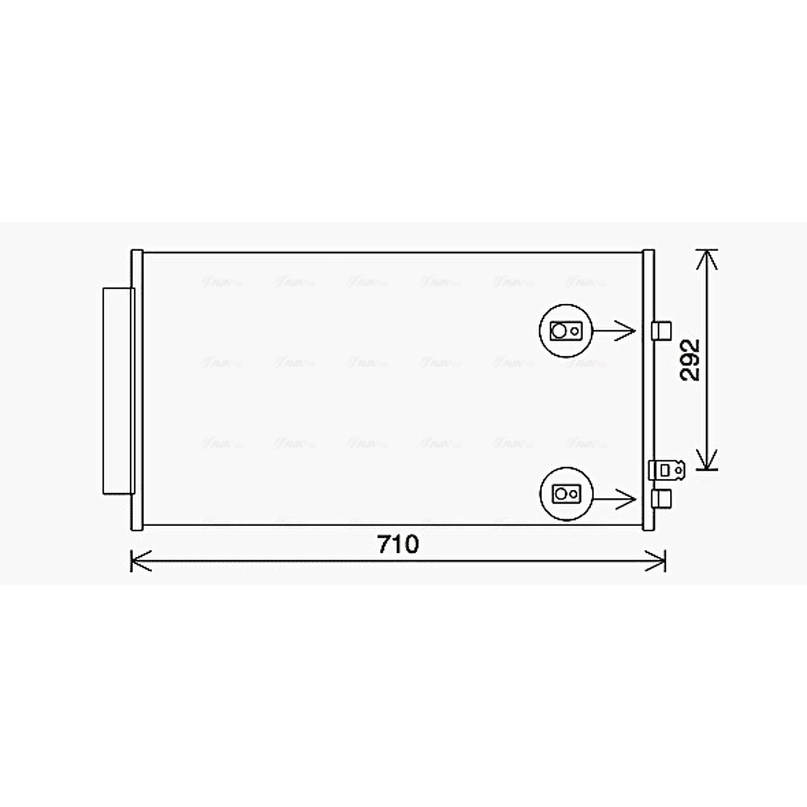 AVA Aircon Condenser FT5462D for JEEP RENEGADE (2015) 2.0 MULTIJET II etc - Image 3