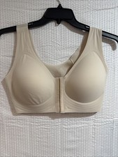 NWaT Luna Hug Front Hook Bra Sz XL Beige Supportive Wireless