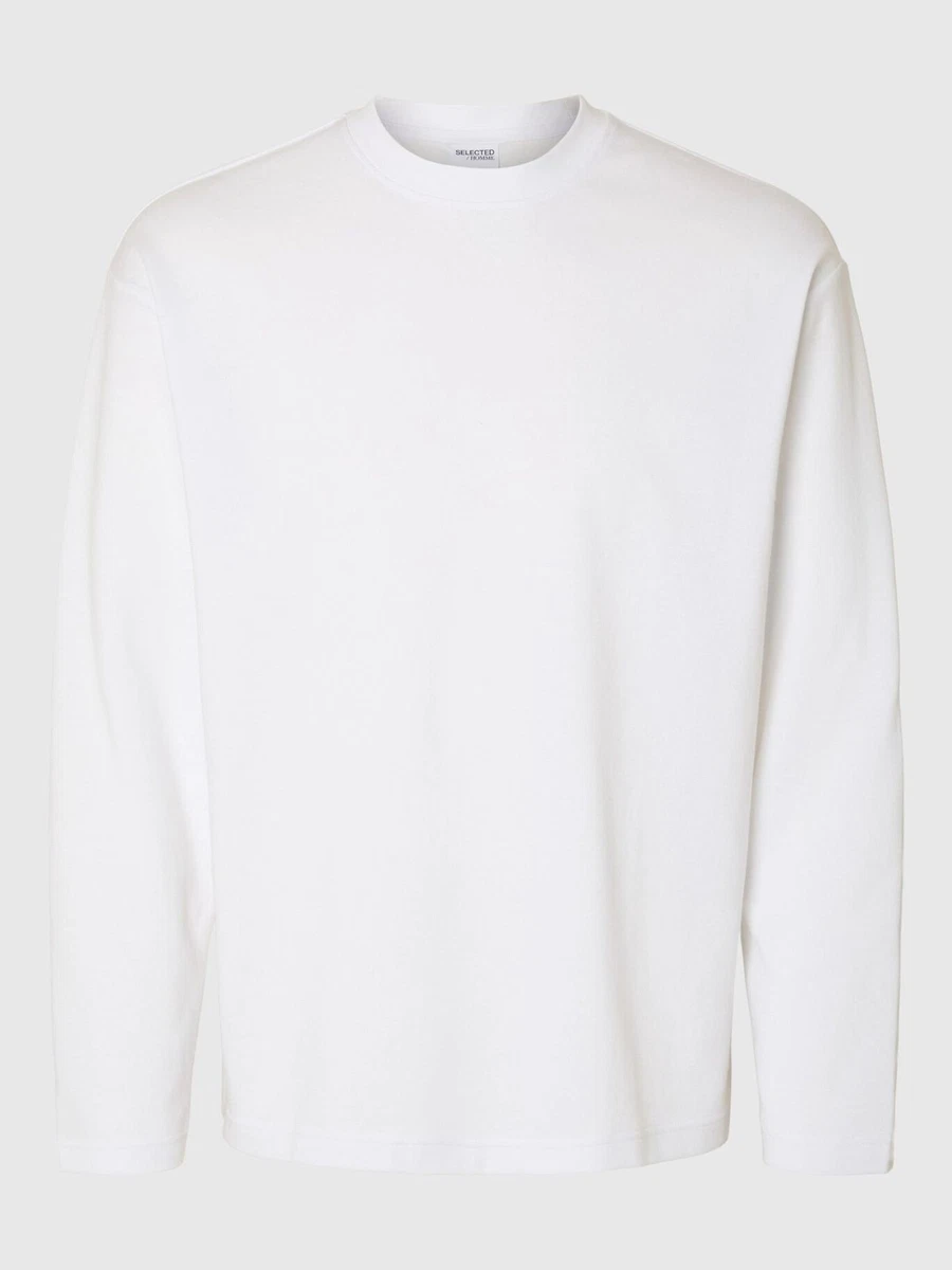 Selected Maglia Sportiva Uomo - 100% Cotone - Manica Lunga - Girocollo Classico - Regular Fit - Chiusura A Bottoni - 3