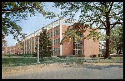 Lenoir Rhyne College Minges Science Building Hickory NC Postcard 1960s