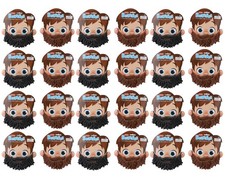 Schylling Beardies Assortment Box/24 Color Chosen at Random SCYWBD BOX