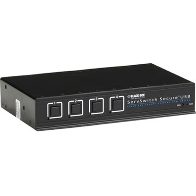 Black Box ServSwitch Secure KVM Switch mit USB, DVI 4 Port