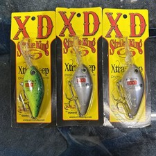 (LOT OF 3) STRIKE KING PRO MODEL SERIES 8XD HC8XD Blue Gizzard and Chrt blue