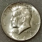 🍒 1964 Kennedy Half Dollar 90% SILVER Circulated