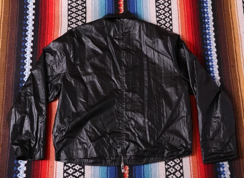 Porter James Sports Workers Jacket Boxy Cropped Men's Medium M Black Gloss image 2