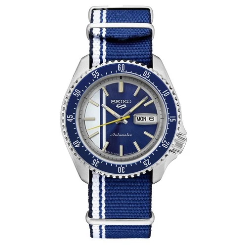 SEIKO 5 Sports SRPK69 U.S Special Creation Vintage Stripes Bracelet NATO