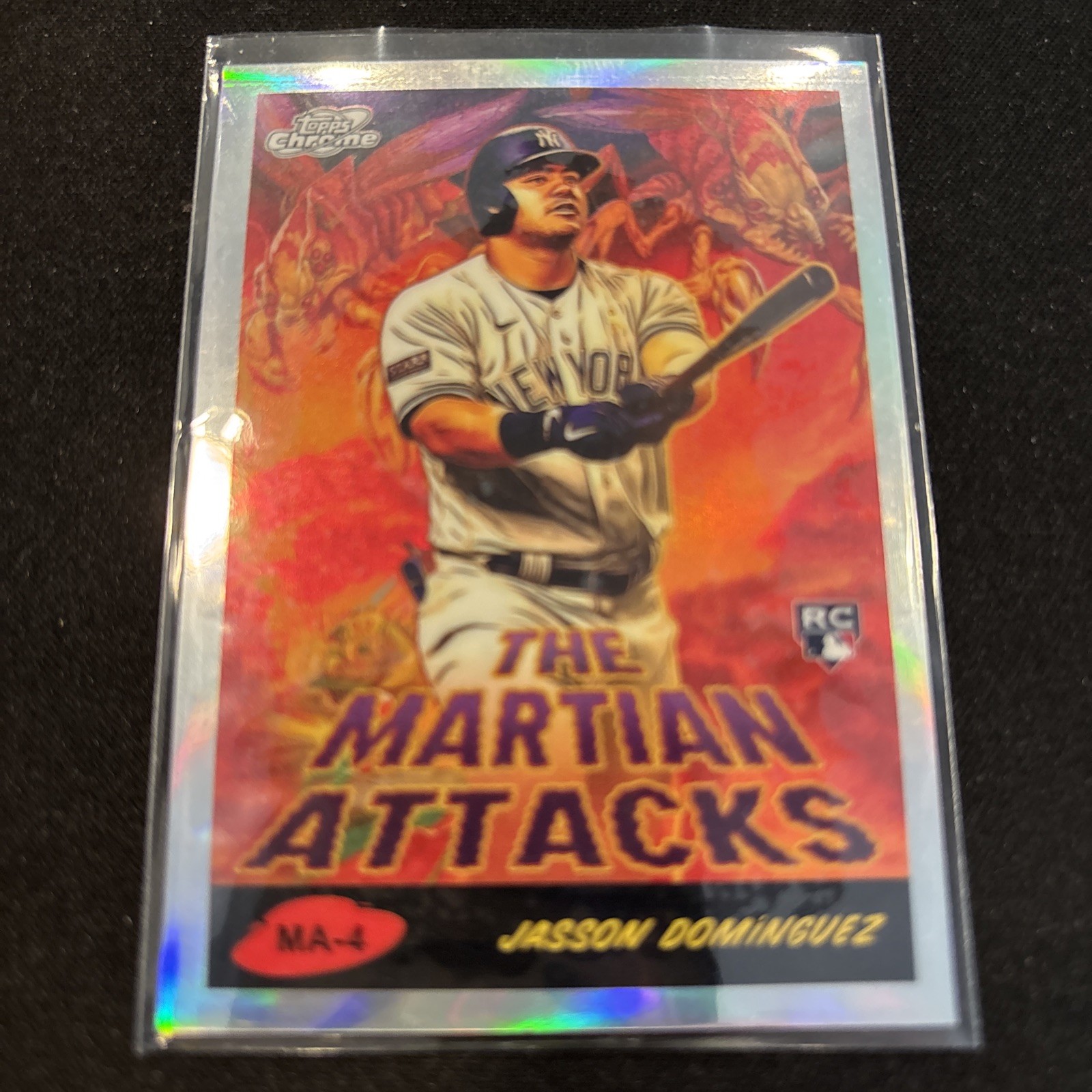 2024 Topps Cosmic Chrome - The Martian Attacks Jasson Dominguez #TMA-4 (RC)