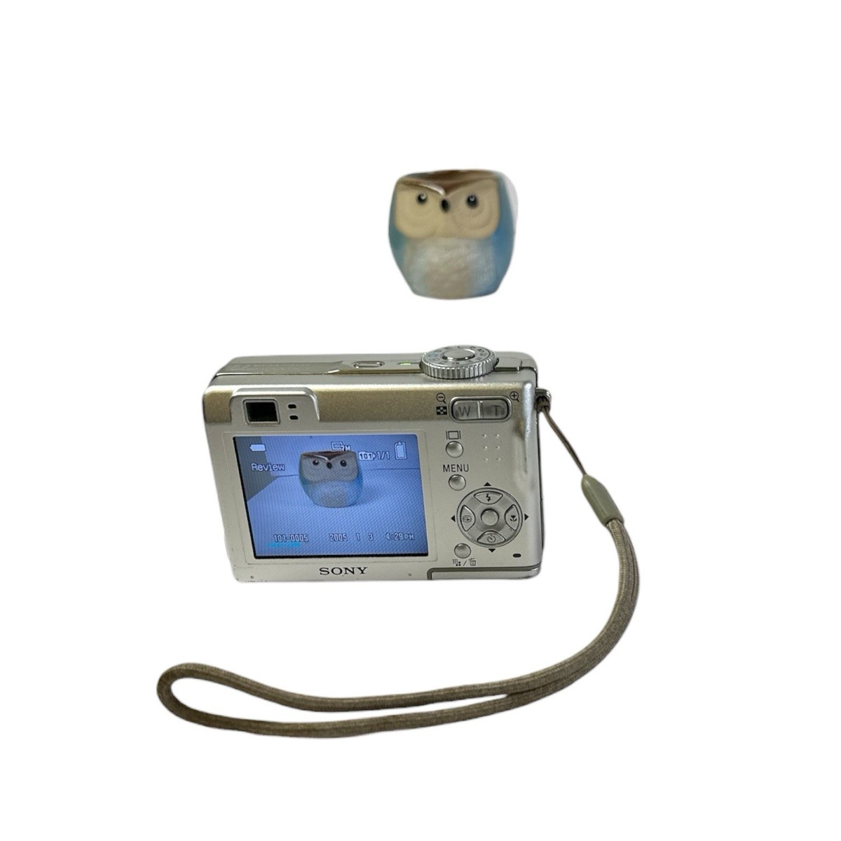 Sony Cyber-shot DSC-W7 7.2MP Digital Camera Silver Tested USB A/V
