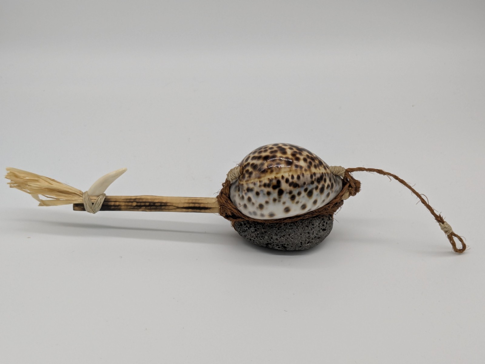 Rare Vintage Hawaiian Traditional Octopus Lure 14 1/4" Cowrie Fishing