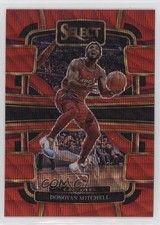 2023-24 Panini Select Concourse Red Wave Prizm Donovan Mitchell #38 1mx3