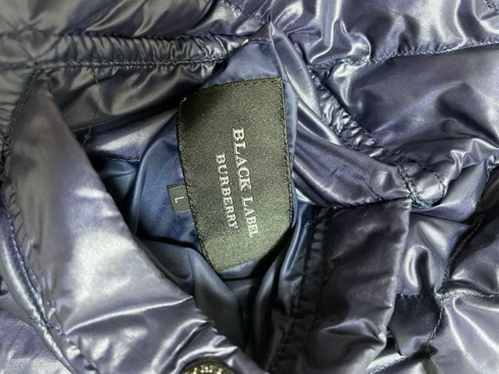 BURBERRY BLACK LABEL Down Jacket Purple Size L From Japan thumbnail 21