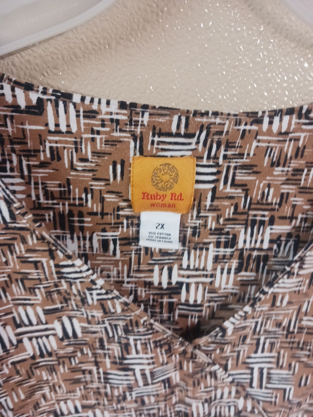 Ruby Rd 2X 3/4 Sleeve Pullover Top Multicolored - image 4