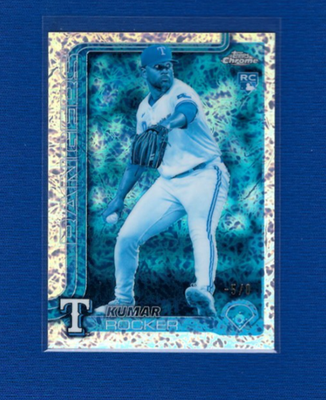 Kumar Rocker 2025 Topps Chrome Frozenfractor MLB Rookie -5/0 Below