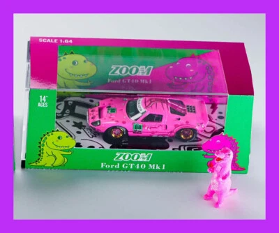 ZOOM 1/64 Ford GT40 MK1 Tyrannosaurus Rex #88 Red Dragon | eBay
