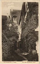 Old postcard postcard Rothenburg- Hof vom Staudtische Haus GERMANY (1074395)