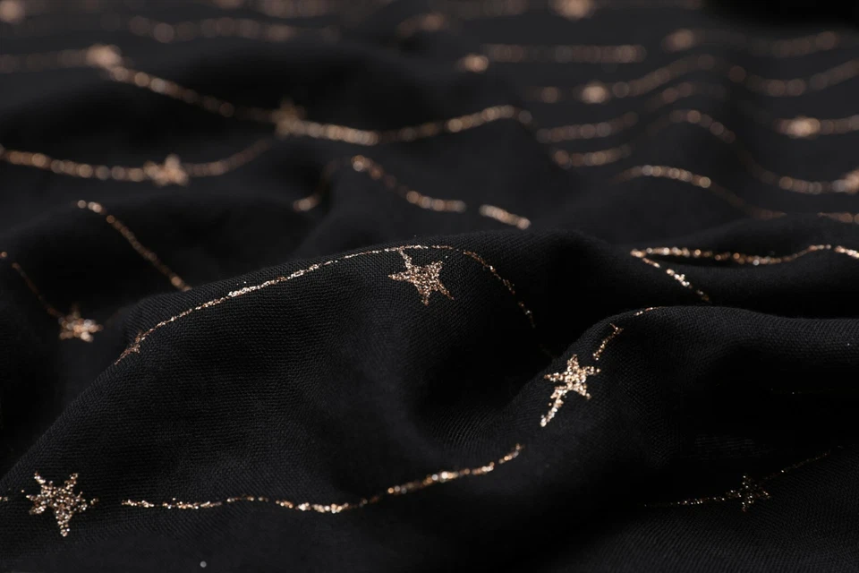 New Women's Scarves Ladies glitter Scarf Metallic foil Print Star Print Shawl