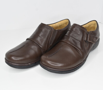 Clarks Artisan Unstructured Genuine Leather Slip On Shoes Brown Size US M  EUC