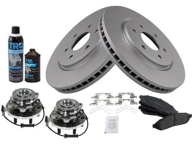 Front Brake Pad and Rotor and Wheel Hub Kit fits Frontier 2005-2019 56NSWJ