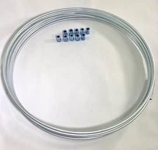 25 ft 3/16" Brake Line Tubing w/ metric invert flare fittings. 10 x 1 mm.