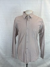 Ermenegildo Zegna Mens Orange Brown Plaid Cot...