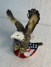 Majestic Bald Eagle Atop American Flag! Patriotic