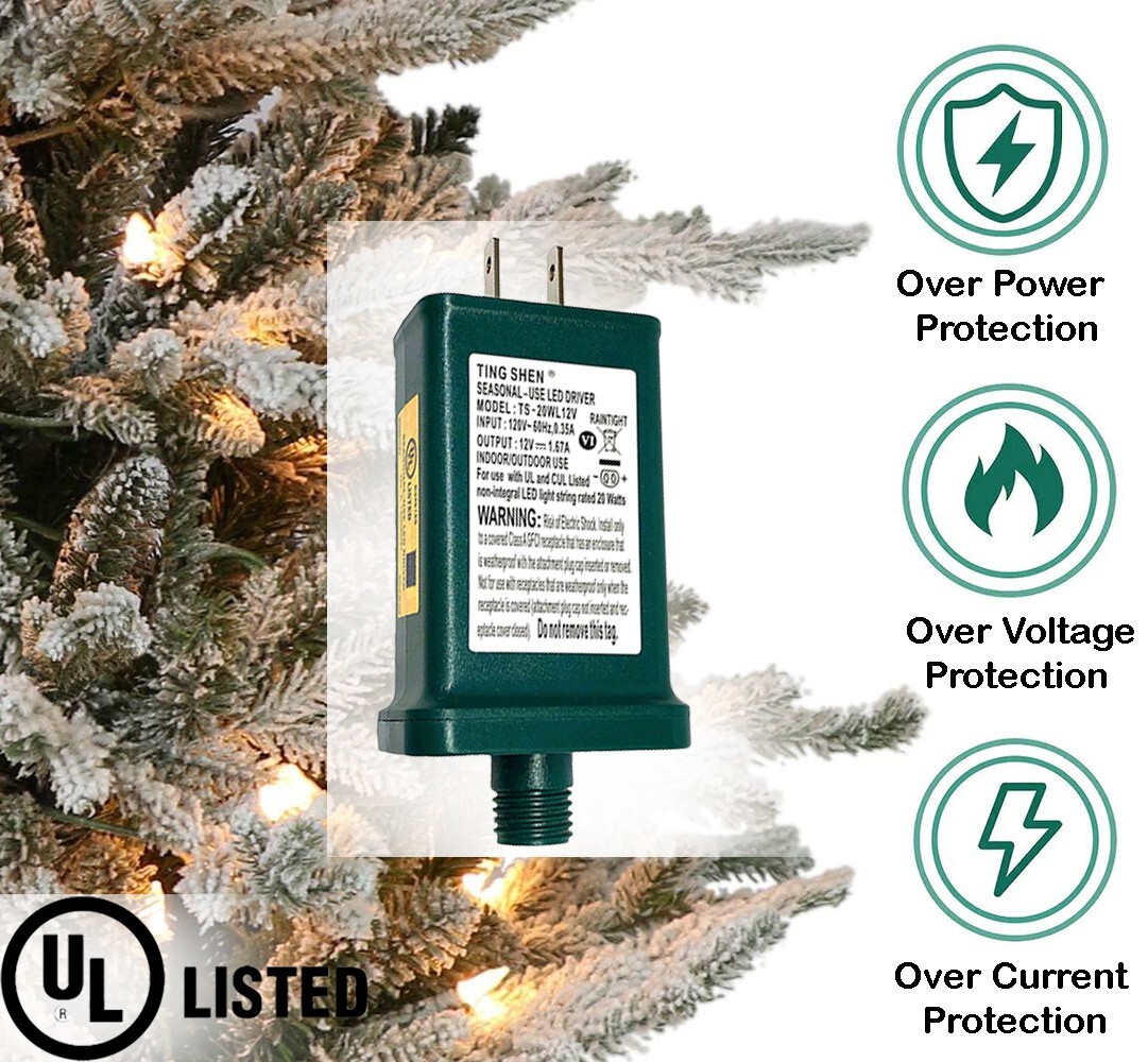 Ting Shen TS-26WL29V LED Transformer DC 29V Power Supply for Xmas Lights 6451951