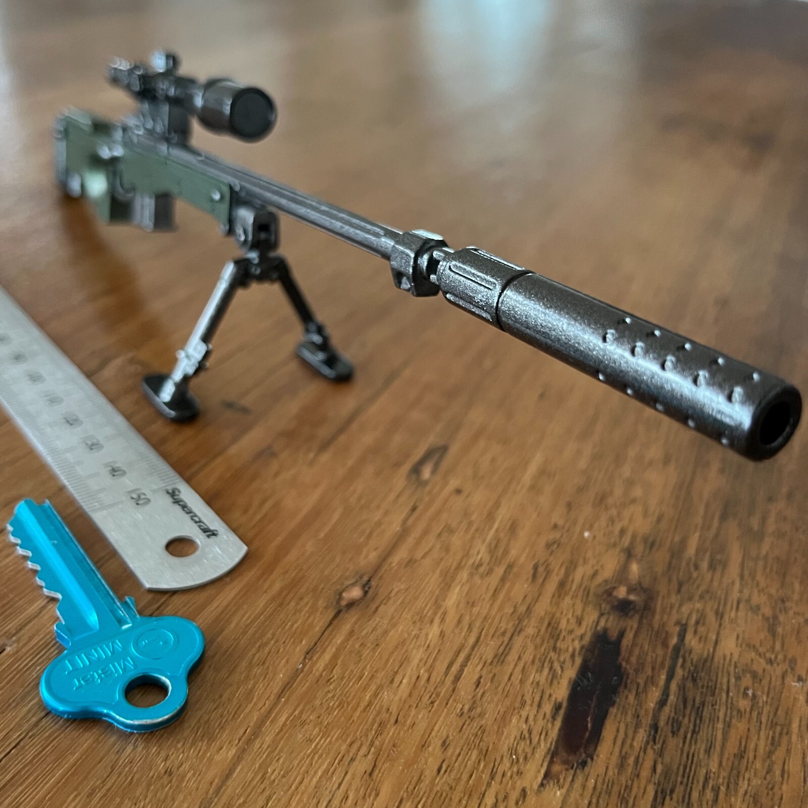 Sniper Rifle Toy AWM Arctic 16 Diecast Model Gun Military Collector