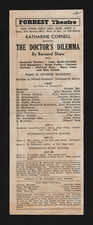 Katharine Cornell "DOCTOR'S DILEMMA" Gregory Peck (Debut) B. Shaw 1941 Broadside