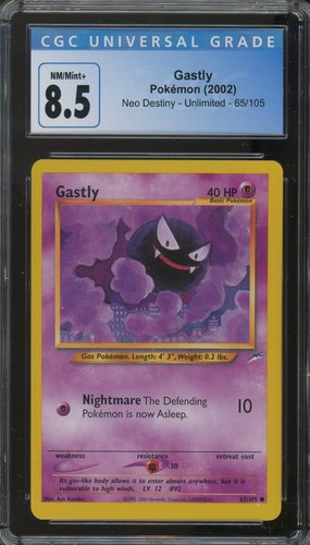 Gastly (Unlimited) graded CGC 8.5 for sale on eBay