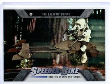 SPEEDER BIKE - 2016 Star Wars Evolution Ships and Vehicles Insert Card EV-11