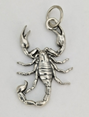 Melusine 925 Sterling Silver Scorpion Scorpio Zodiac Birthday Gift Pendant Charm