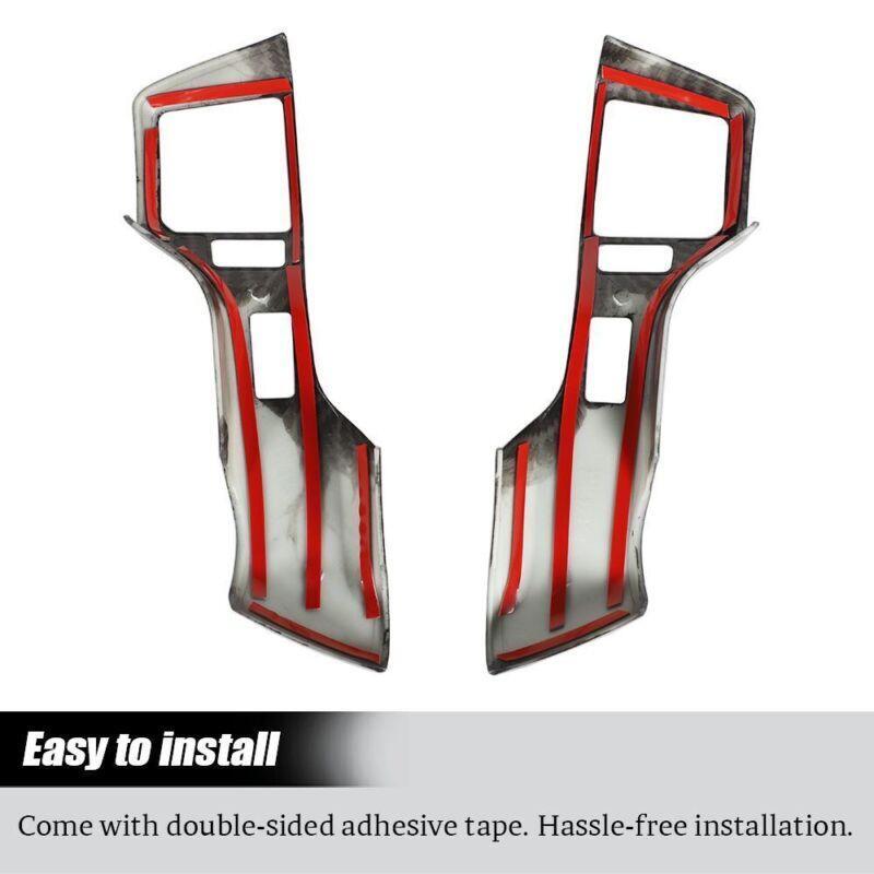 2x Carbon Fiber Steering Wheel Panel Covers – Fits 2010+ Toyota 4Runner