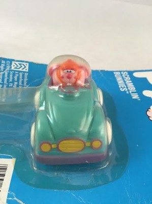 VINTAGE 1993 Dudley's Easter BUNNY Pals SCRAMBLIN' BUNNIES CAR MOC